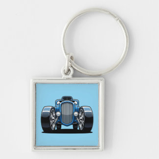 Toon Hotrod Art Keychain