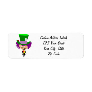 Toon Mad Hatter - Alice's Adventures in Wonderland Label