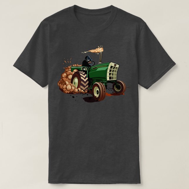 toon race tractor T-Shirt (Design Front)