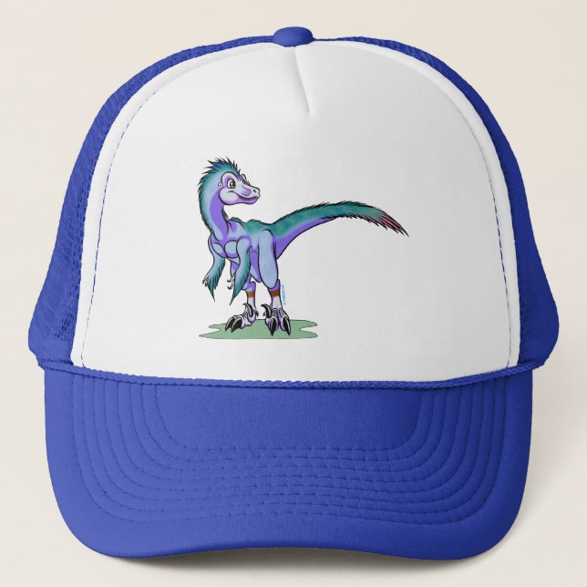 Toon raptor hat- ICE version Trucker Hat (Front)