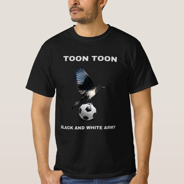 Toon Toon Black And White Army T-Shirt (Front)