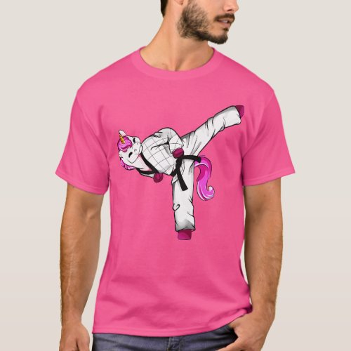 toon unicorn does hapkido T_Shirt