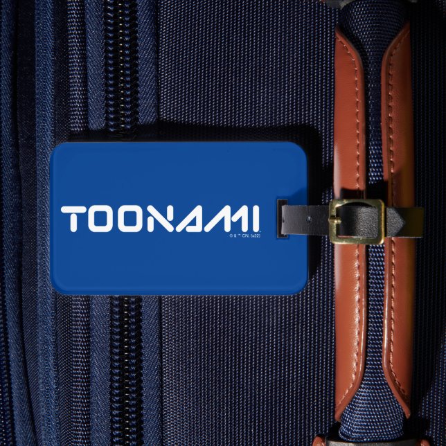 Toonami Digital Font Logo Luggage Tag (Front Insitu 4)