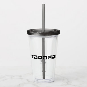 Toonami Futuristic Font Logo Acrylic Tumbler