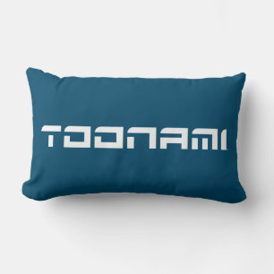 Toonami Futuristic Font Logo Lumbar Pillow