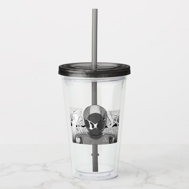 Toonami TOM 5 Countdown Comic Bumper Acrylic Tumbler (Front)
