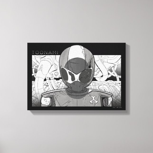 Toonami TOM 5 Countdown Comic Bumper Canvas Print (Front)