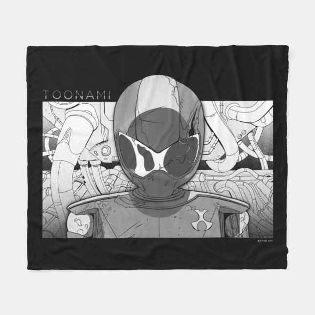 Toonami TOM 5 Countdown Comic Bumper Fleece Blanket (Front (Horizontal))