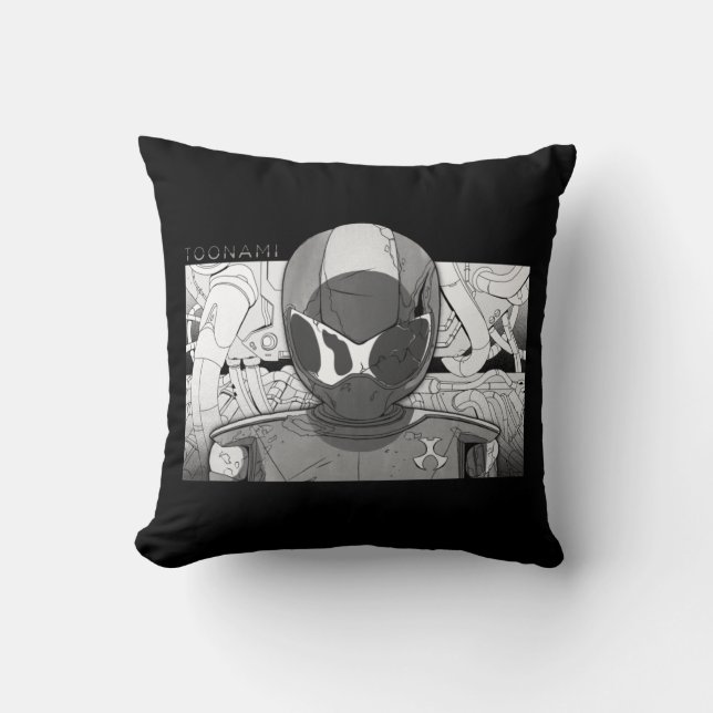 Toonami TOM 5 Countdown Comic Bumper Throw Pillow (Front)