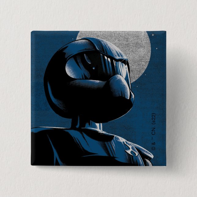 Toonami TOM 5 Moonlight Graphic Button (Front)