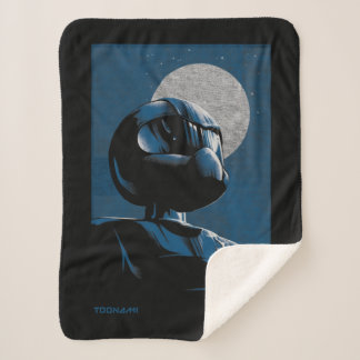 Toonami TOM 5 Moonlight Graphic Sherpa Blanket