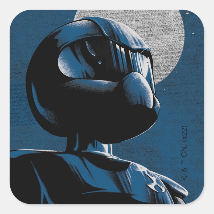 Toonami TOM 5 Moonlight Graphic Square Sticker | Zazzle