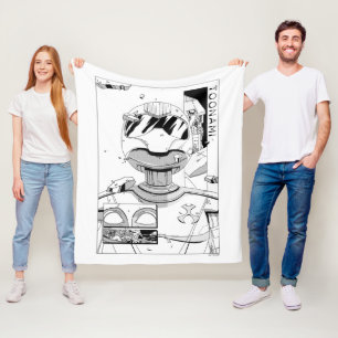 Toonami TOM 5 & SARA Comic Style Bumper Fleece Blanket