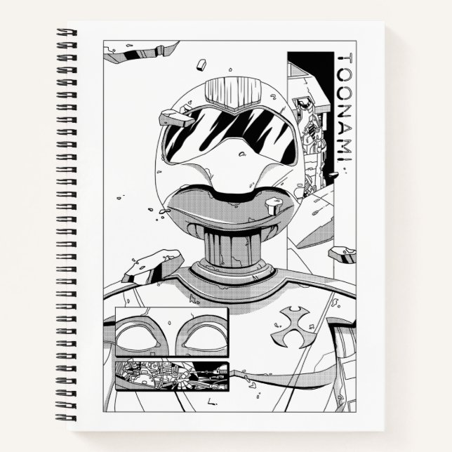 Toonami TOM 5 & SARA Comic Style Bumper Notebook (Front)