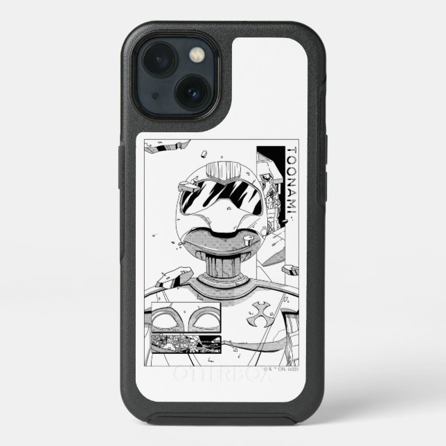 Toonami TOM 5 & SARA Comic Style Bumper Otterbox iPhone Case (Back)