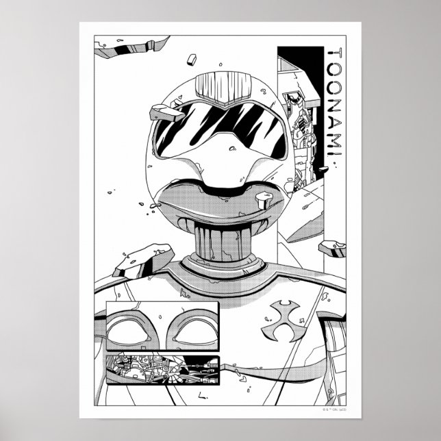 Toonami TOM 5 & SARA Comic Style Bumper Poster (Front)