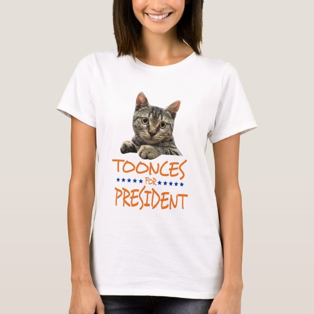 toonces for president light shirt (Front)