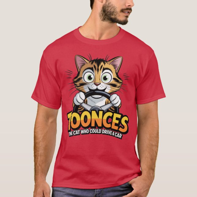 Toonces - The Driving Cat T-Shirt (Front)