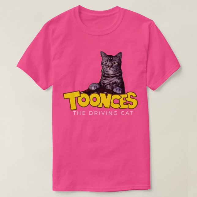 Toonces the Driving Cat T-Shirt (Design Front)