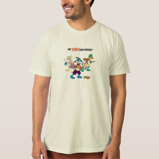 Toontown Flippy, Duck and Cat Are You Toon Enough T-Shirt | Zazzle