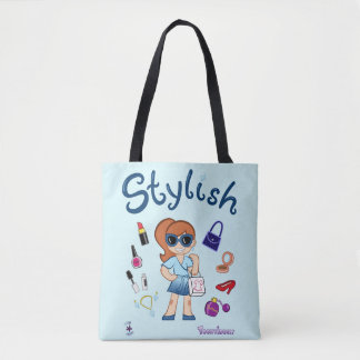 TOONVIDUALS Stylish Model Girl 3 Tote