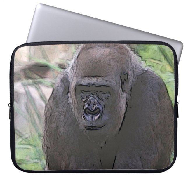 toony Gorilla Laptop Sleeve (Front)