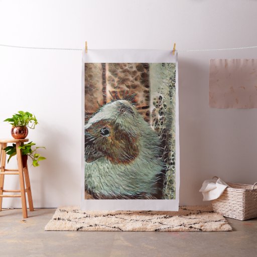 toony guinea pig fabric