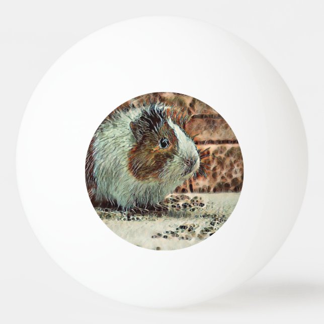 toony guinea pig ping pong ball (Front)