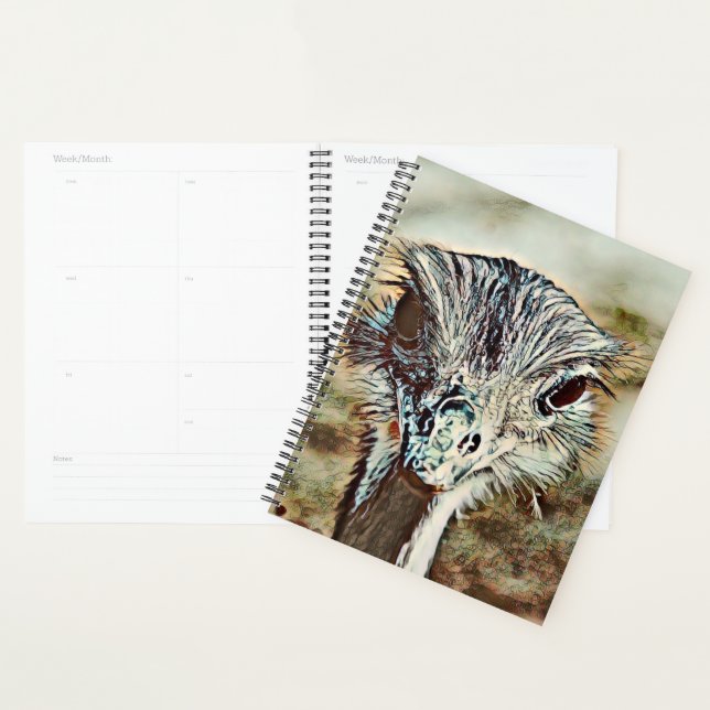 toony ostrich planner (Display)