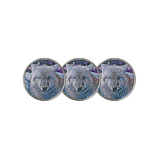 Toony Wolf blue Golf Ball Marker