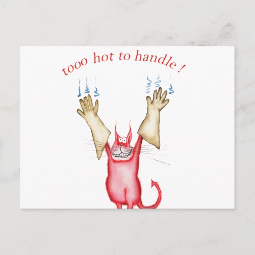 tooo hot to handle tony fernandes postcard