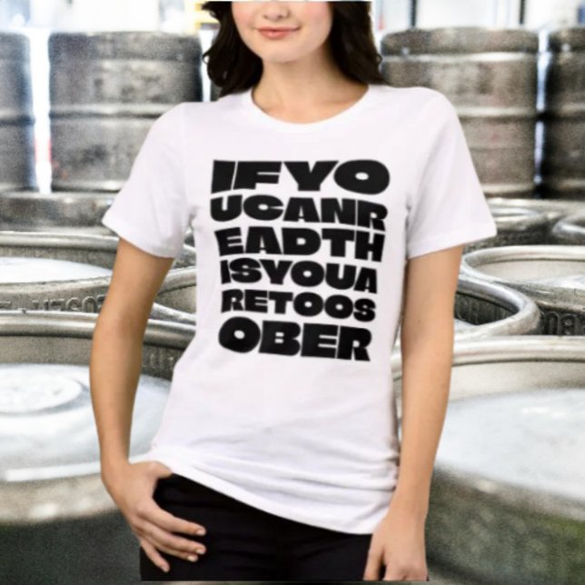 TooSober Stacked Statement Tee (Creator Uploaded)