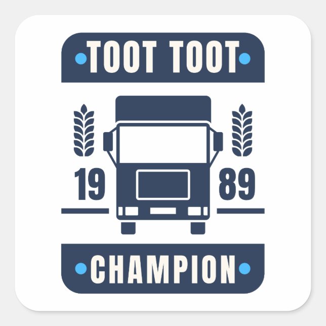 Toot Toot Champ Sticker (Front)