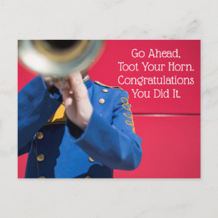 Toot Your Horn - Band Player Postcard