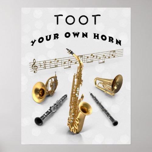TOOT YOUR OWN HORN POSTER
