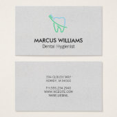 Tooth and Brush Logo (Front & Back)