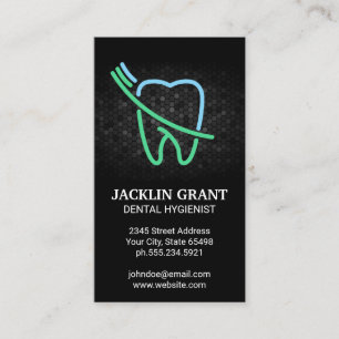 Tooth and Brush Logo Business Card