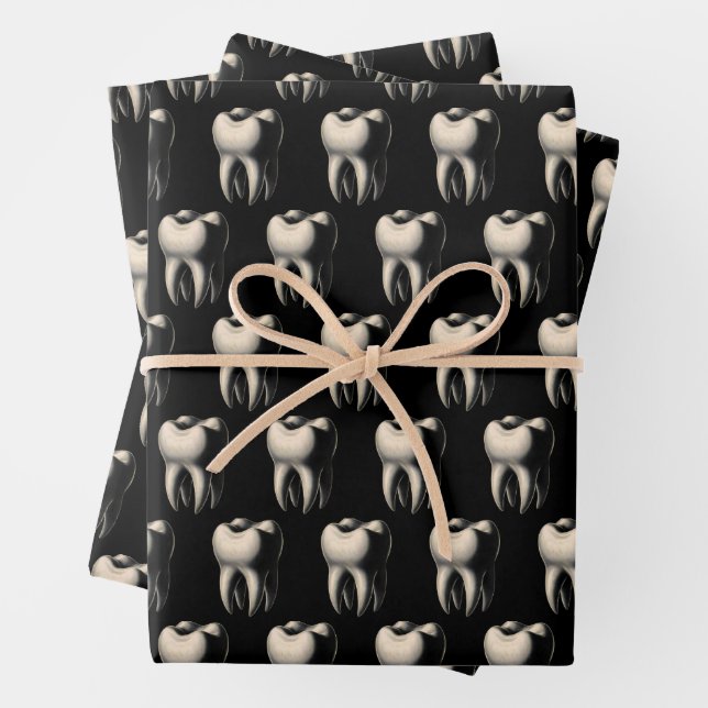 Tooth and Dental Wrapping Paper Sheets (In situ)