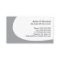 Tooth and heart gray dental dentist business card