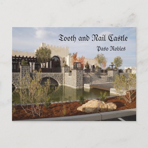 Tooth and Nail Castle Winery in Paso Robles Postcard