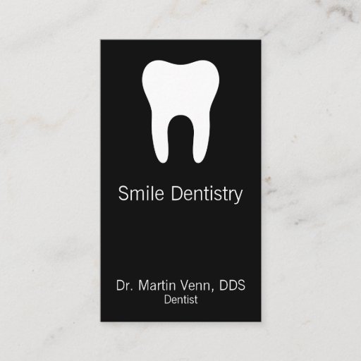 Customizable Tooth Business Card