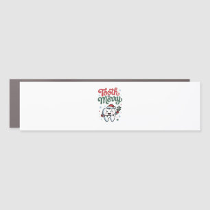 Tooth Be Merry Dental Dentist Christmas Xmas Car Magnet