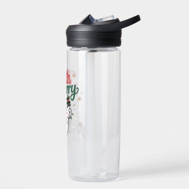Tooth Be Merry Funny Dental Dentist Christmas Water Bottle (Left)