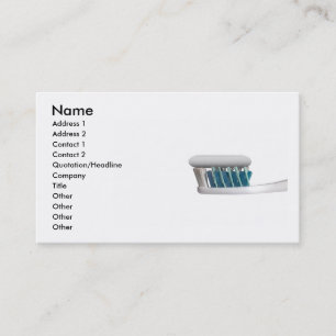 Tooth Brush Business Card