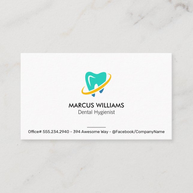 Tooth Business Card (Front)