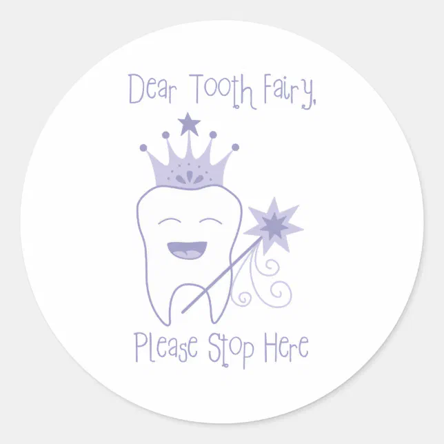 Tooth Classic Round Sticker | Zazzle