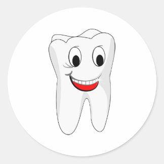 Tooth Classic Round Sticker