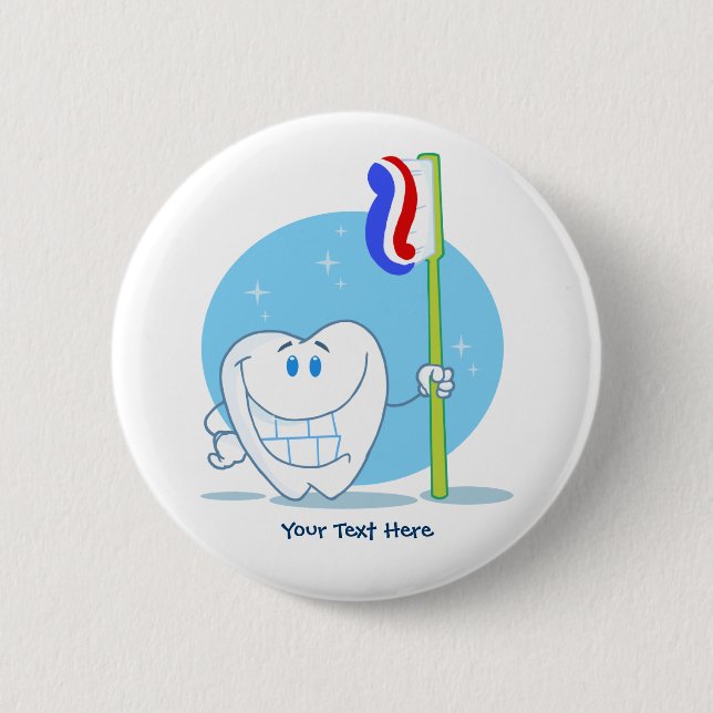 Tooth (customizable) button (Front)