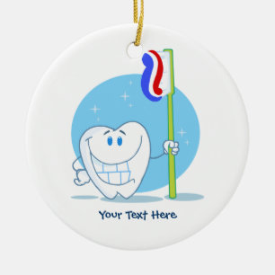 Tooth (customizable) ceramic ornament