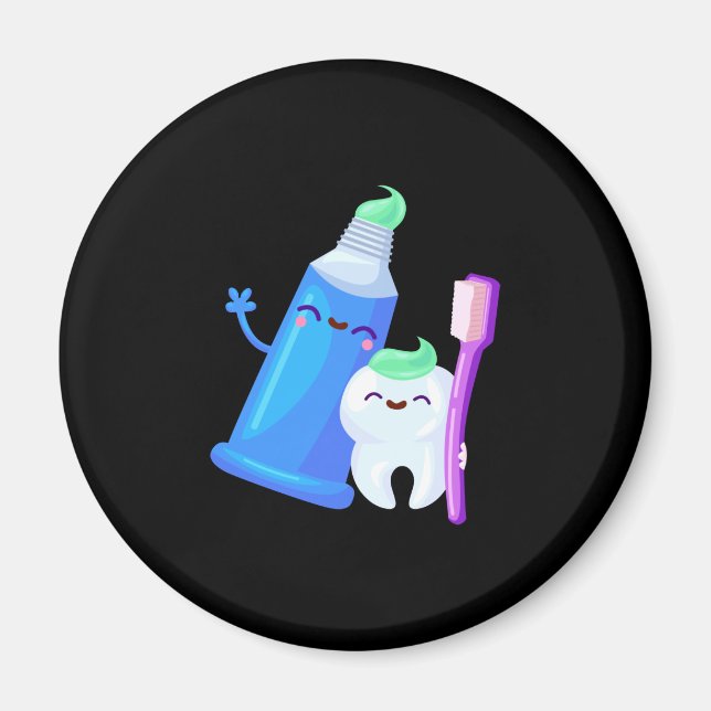 Tooth Dentist Cute Teeth Technician Hygienist Magnet (Front)